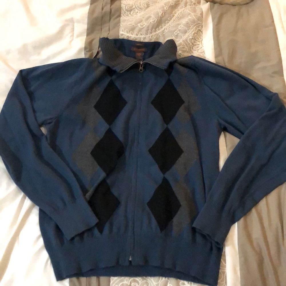 Dockers zip up Argyle Sweater